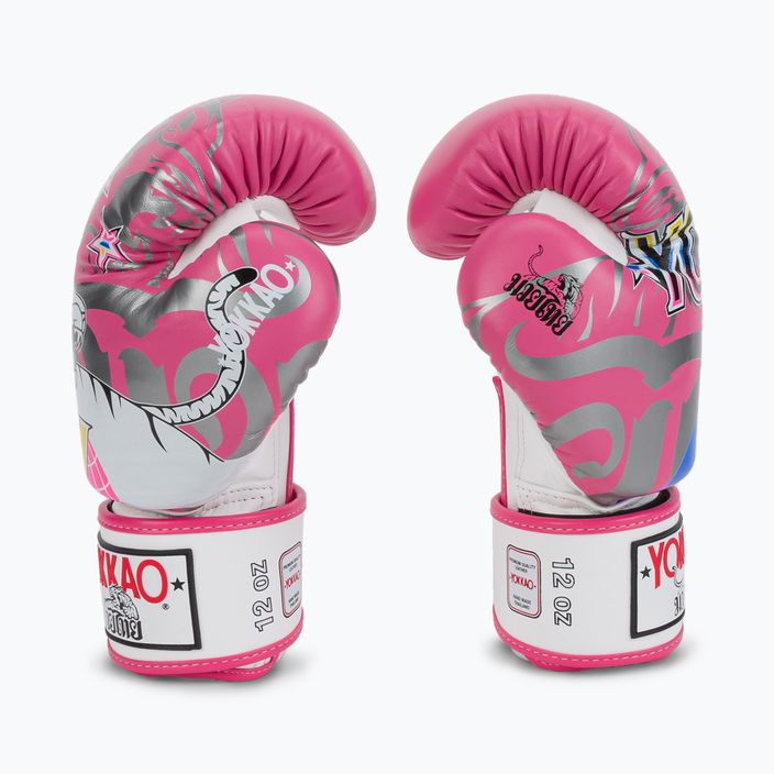 YOKKAO 90'S boxerské rukavice růžové BYGL-90-8 4