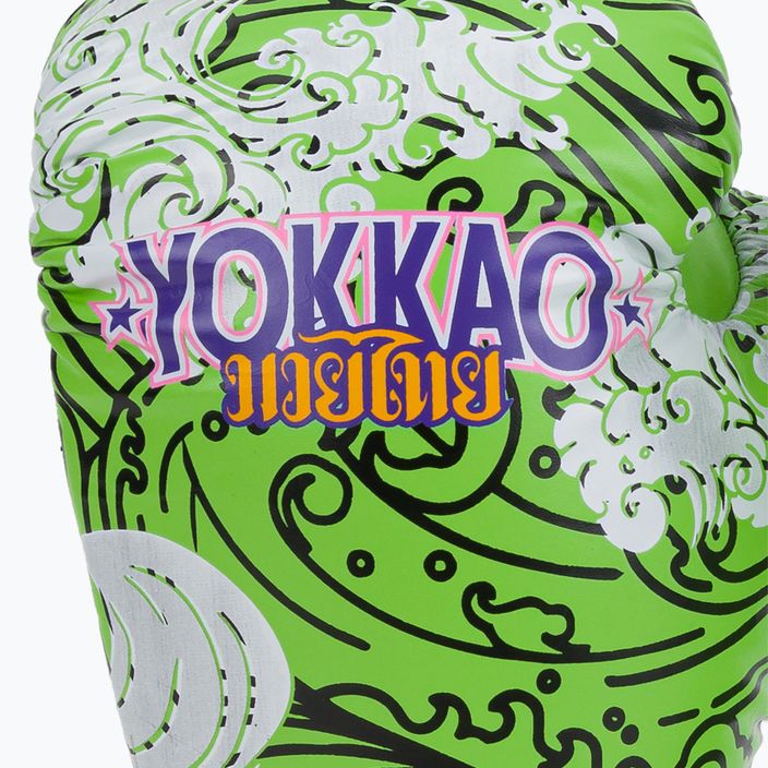 YOKKAO Havajské zelené boxerské rukavice FYGL-71-20 4