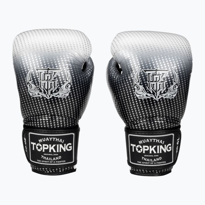 Boxerské rukavice Top King Muay Thai Super Star Air silver