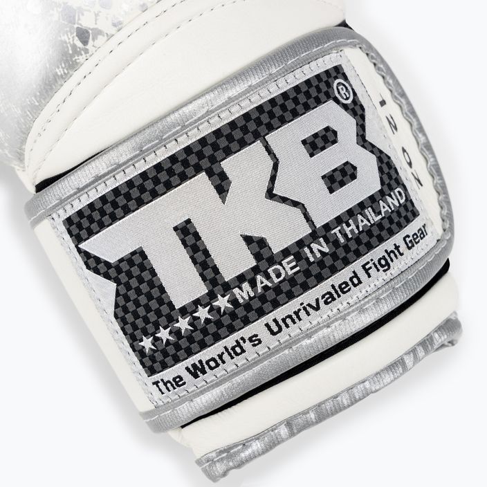 Boxerské rukavice Top King Muay Thai Super Star Snake white TKBGSS-02A-WH-SV-10 5