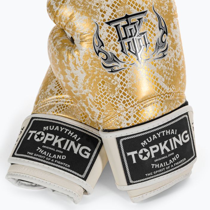 Boxerské rukavice Top King Muay Thai Super Star Air bílé TKBGSS 4