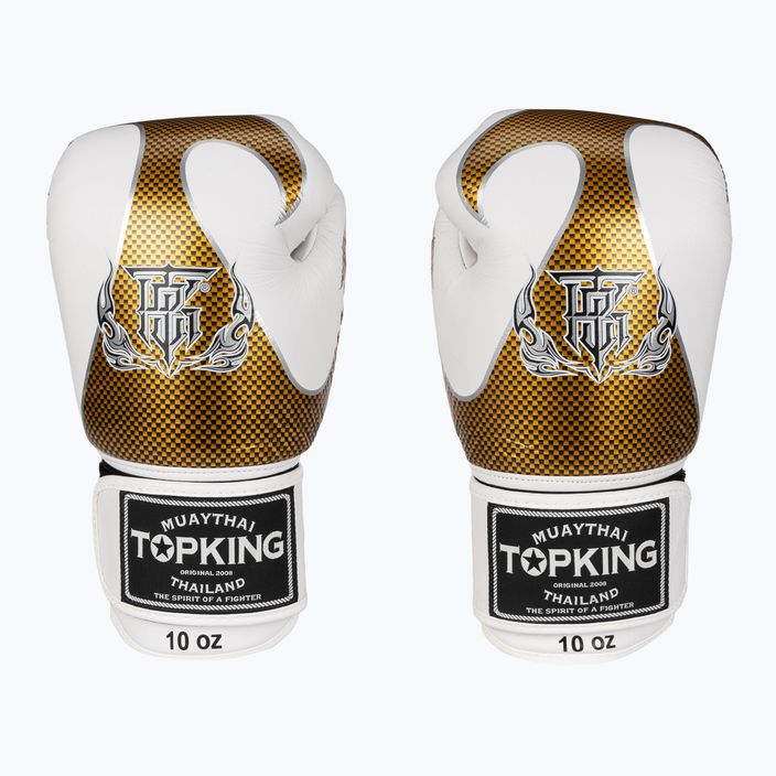 Boxerské rukavice Top King Muay Thai Empower white/gold