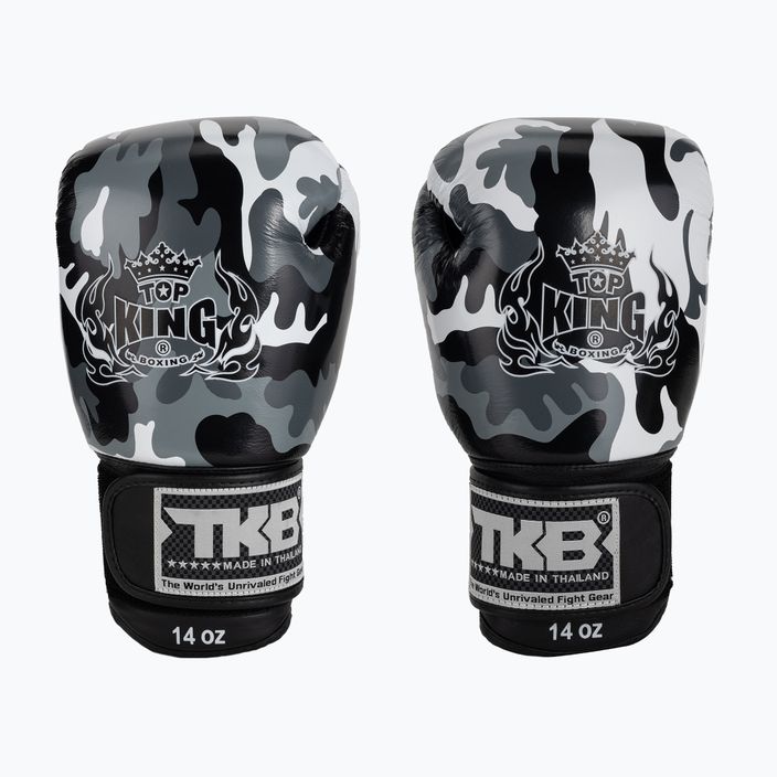 Boxerské rukavice Top King Muay Thai Empower šedé TKBGEM-03A-GY-10OZ 2