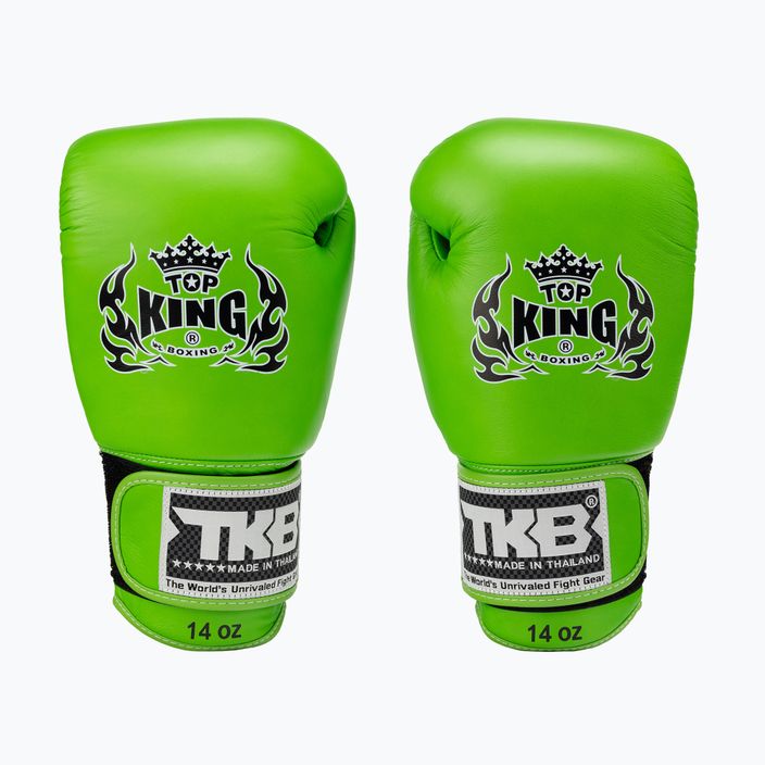 Boxerské rukavice Top King Muay Thai Ultimate Air zelené TKBGAV-GN-10OZ 2