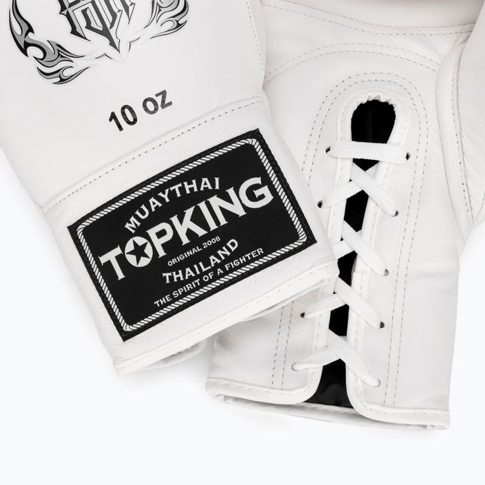 Boxerské rukavice Top King Muay Thai Pro white 5