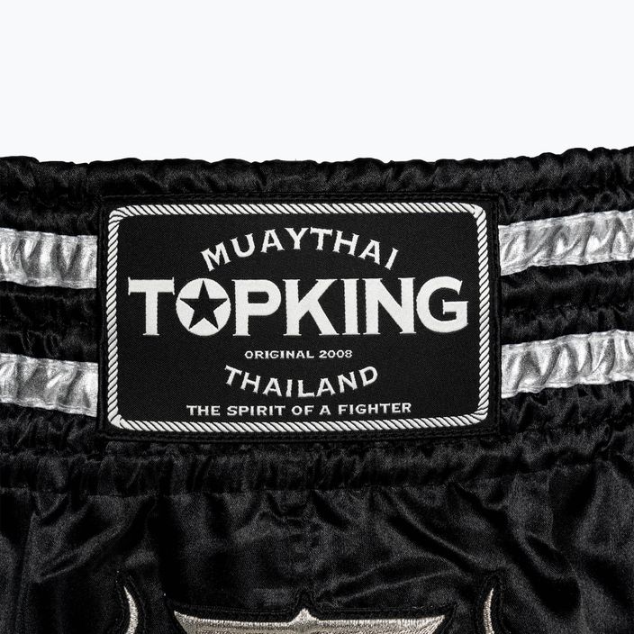 Trenky Top King Kickboxing black/silver 3