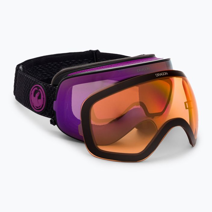 Lyžařské brýle Dragon X2S Split purple 30786/7230003