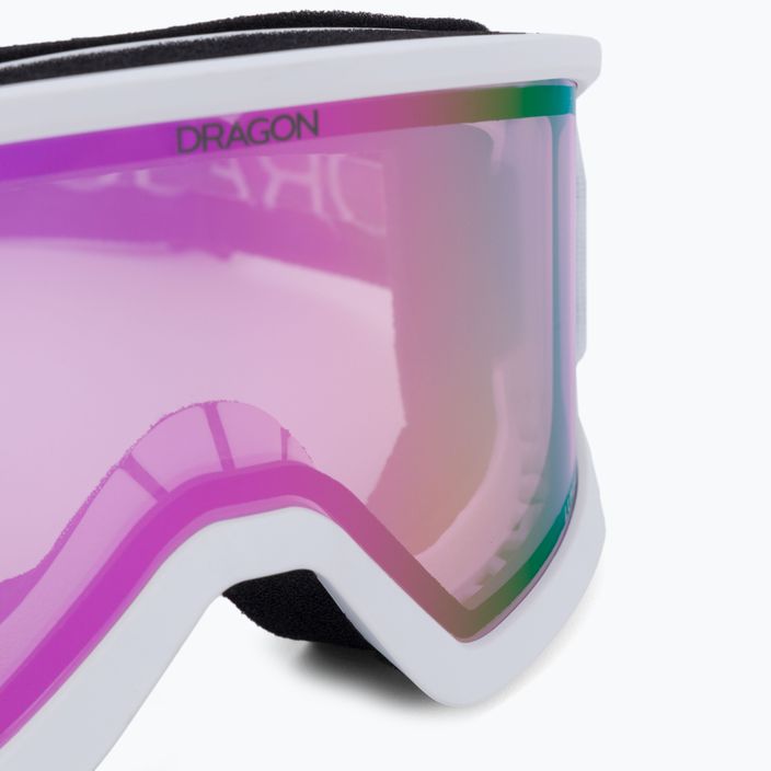 Lyžařské brýle Dragon DX3 OTG bílo-růžové 5