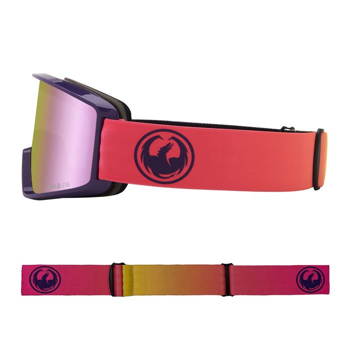 Lyžařské brýle Dragon DXT OTG  růžovo-fialové 6