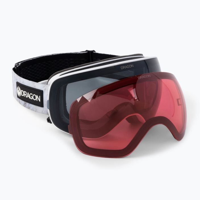 Lyžařské brýle Dragon X2S bílé 40455-109