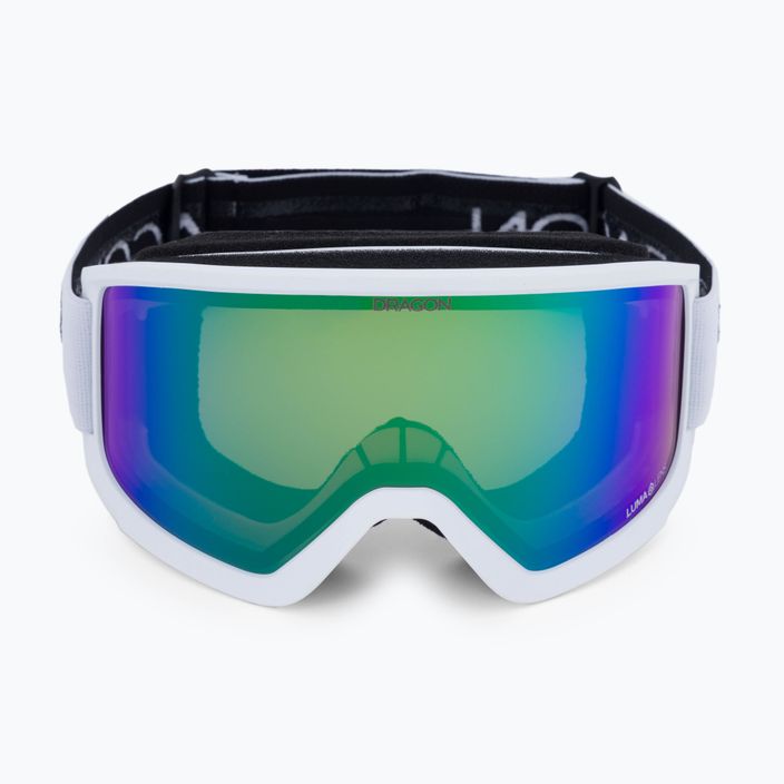 Lyžařské brýle Dragon DX3 OTG bílo-zelené 2