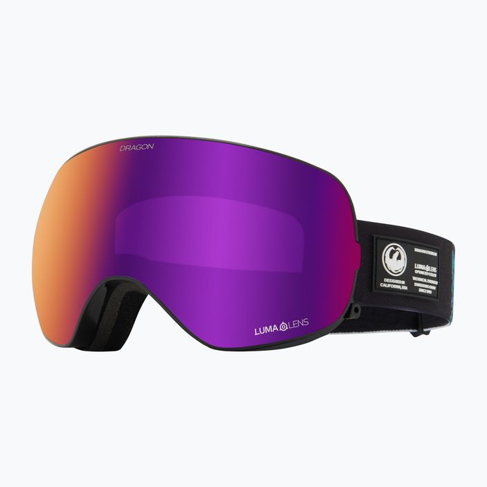 Lyžařské brýle DRAGON X2S black pearl/lumalens purple ion/amber 6