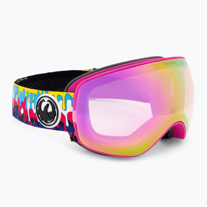 Lyžařské brýle DRAGON X2S drip/lumalens pink ion/dark smoke 2