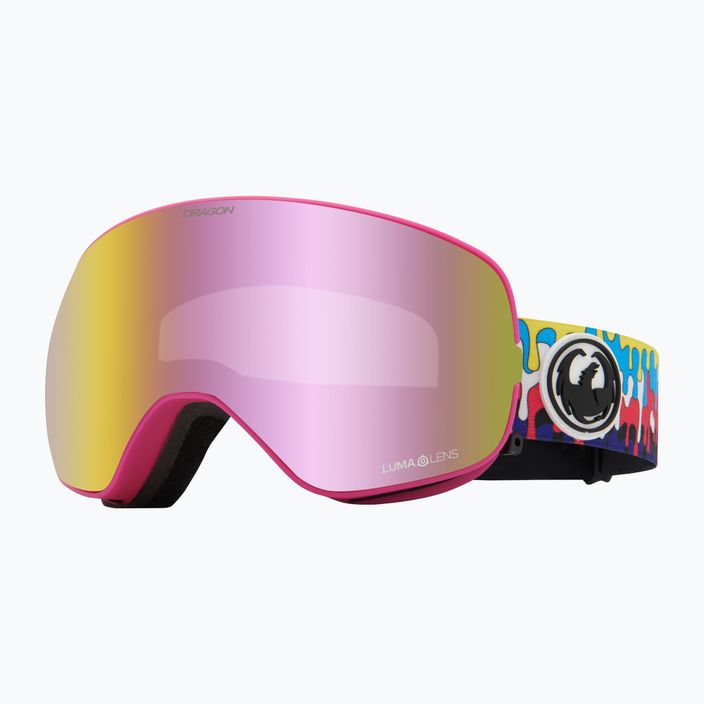 Lyžařské brýle DRAGON X2S drip/lumalens pink ion/dark smoke 6