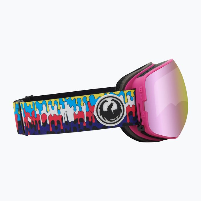 Lyžařské brýle DRAGON X2S drip/lumalens pink ion/dark smoke 8