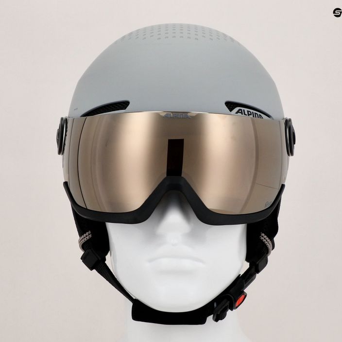 Lyžařská helma Alpina Arber Visor Q Lite grey matt 11