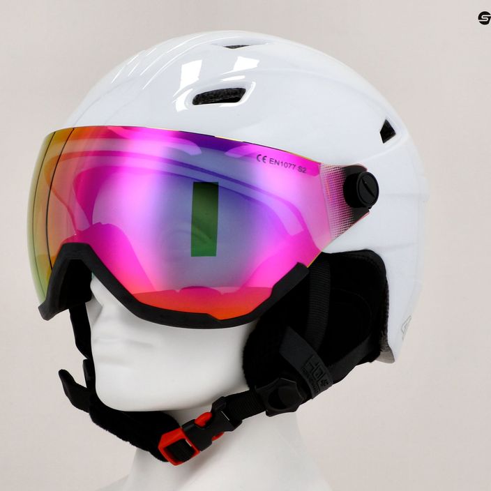 Dámská lyžařská helma 4F F032 bílá 11