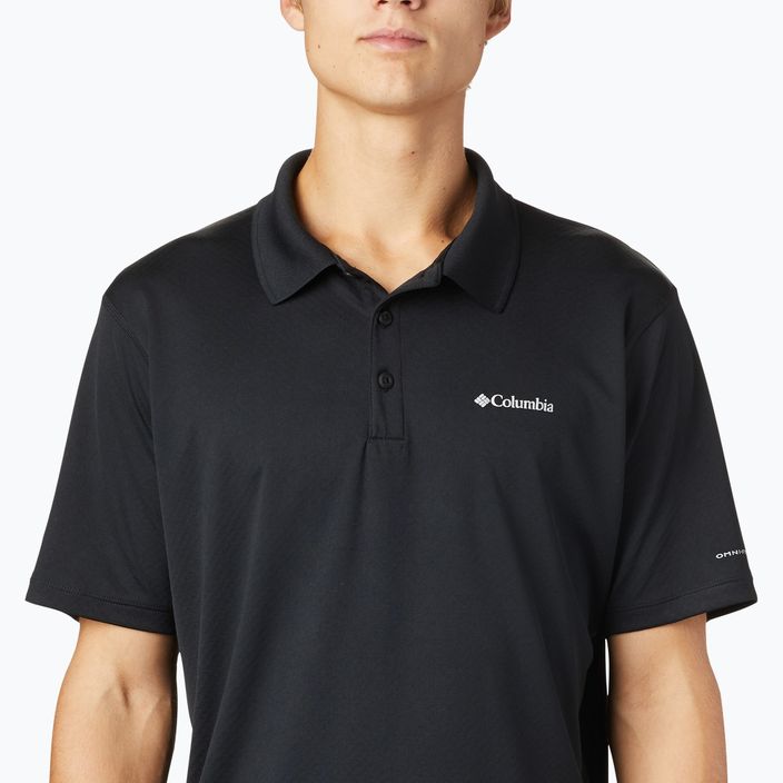 Pánské tričko s límečkem Columbia Zero Rules černé 1533303010 4
