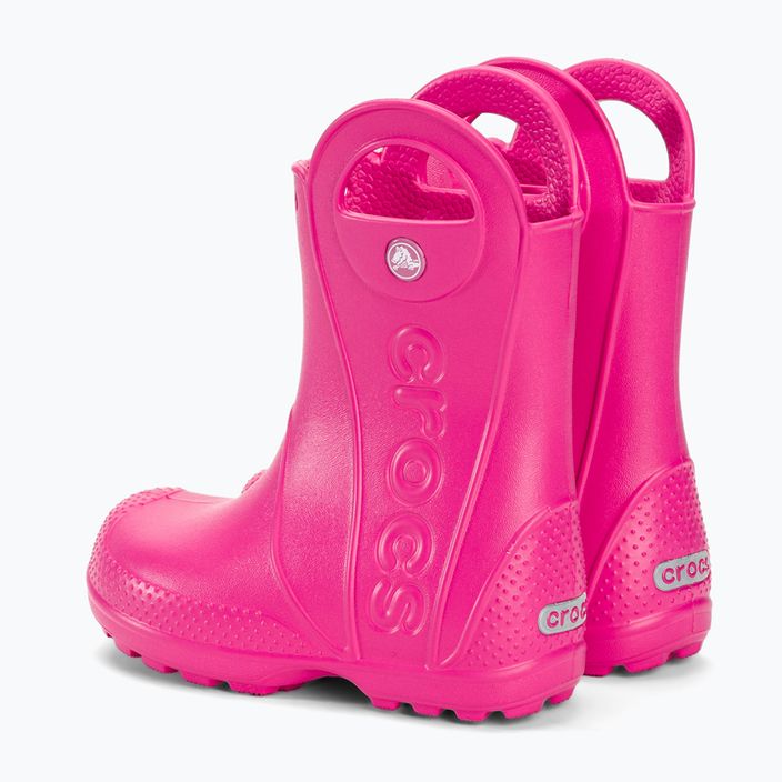 Dětské holínky Crocs Handle Rain Boot Kids candy pink 3