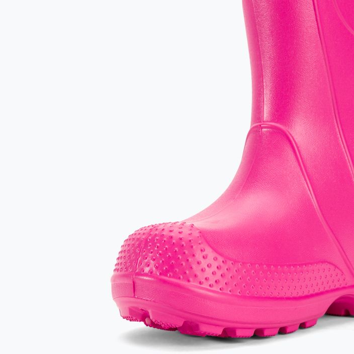 Dětské holínky Crocs Handle Rain Boot Kids candy pink 8