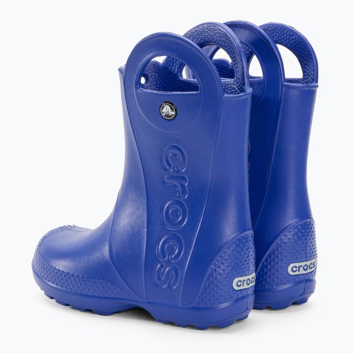 Dětské gumáky Crocs Rain Boot v azurově modré barvě 3