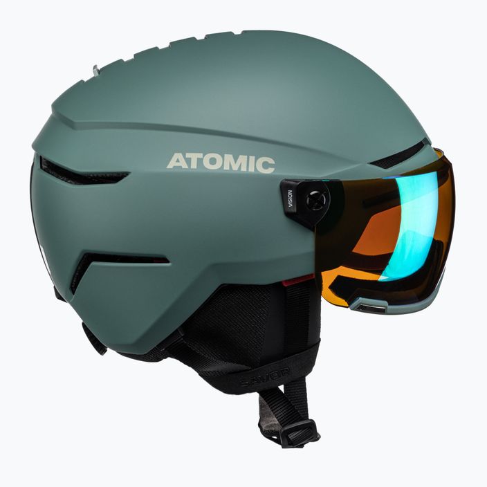 Lyžařská helma ATOMIC Savor Visor Stereo zelená AN5006182 4