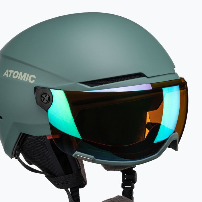 Lyžařská helma ATOMIC Savor Visor Stereo zelená AN5006182 6