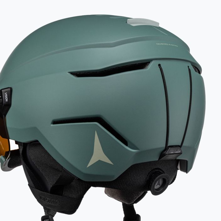 Lyžařská helma ATOMIC Savor Visor Stereo zelená AN5006182 7
