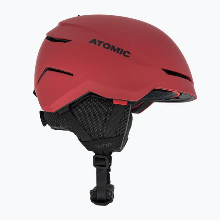 Lyžařská helma Atomic Savor tmavě červená 4