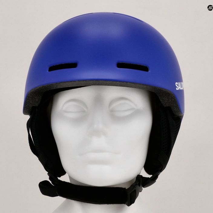 Dětská lyžařská helma Salomon Orka race blue 12