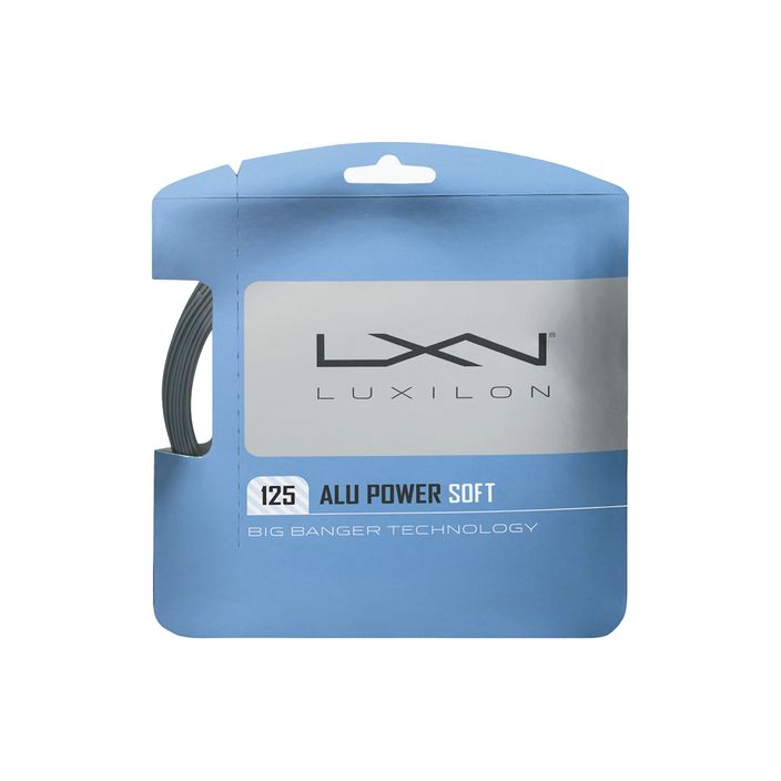 Tenisová struna Luxilon Alu Power Soft 125 stříbrná WRZ990101 2