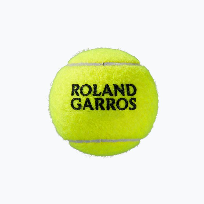 Sada tenisových míčků Wilson Roland Garros Clay Ct 3 ks žlutá WRT125000 4