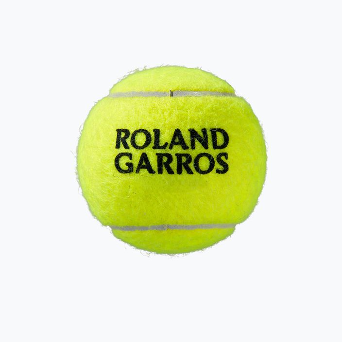 Tenisové míče Wilson Roland Garros All Ct 4 Ball 2Pk 8 ks žluté WRT116402 3