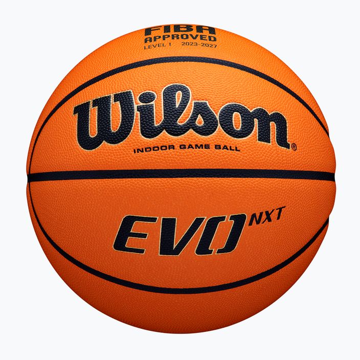 Basketbalový míč  Wilson EVO NXT Fiba Game Ball orange velikost 7
