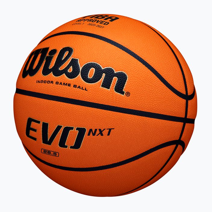 Basketbalový míč  Wilson EVO NXT Fiba Game Ball orange velikost 7 2