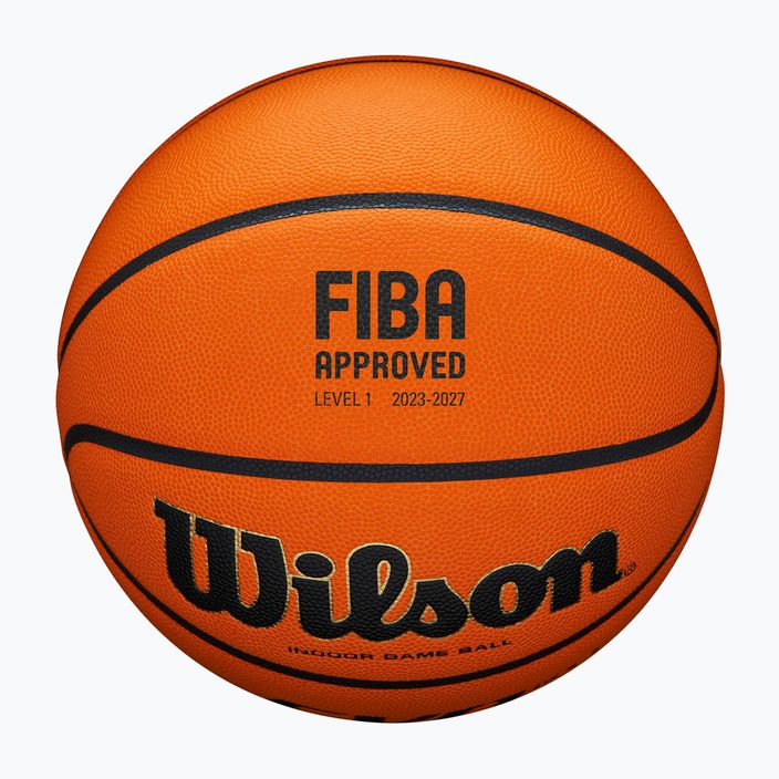 Basketbalový míč  Wilson EVO NXT Fiba Game Ball orange velikost 7 4