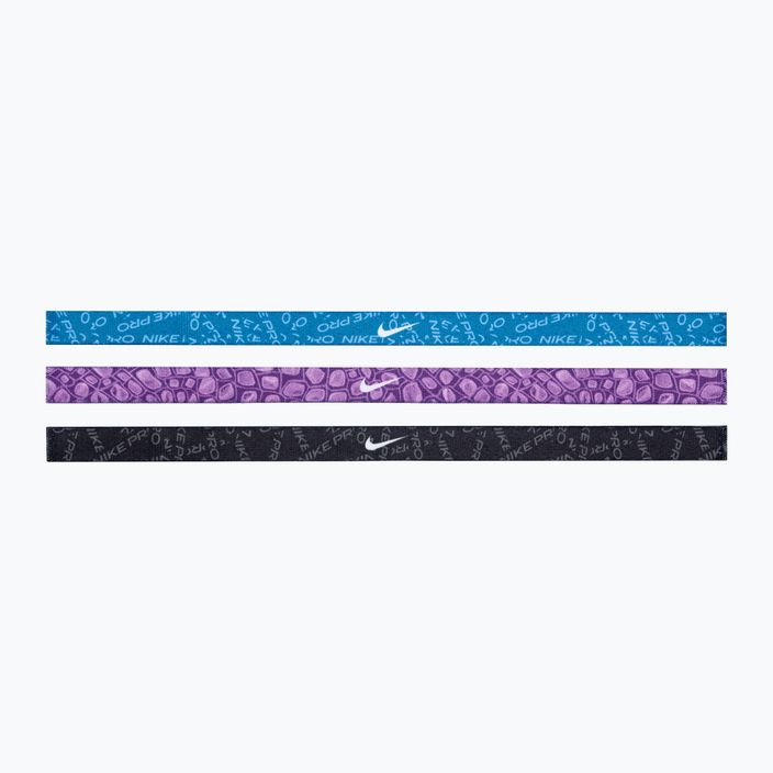 Čelenky s potiskem Nike 3 ks průmyslová modrá/fialová cosmos/bílá 2