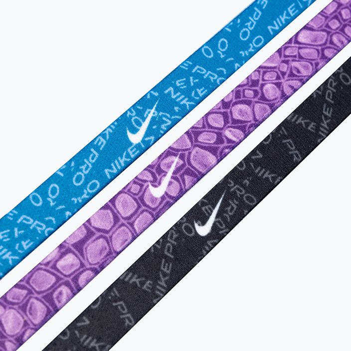 Čelenky s potiskem Nike 3 ks průmyslová modrá/fialová cosmos/bílá 3