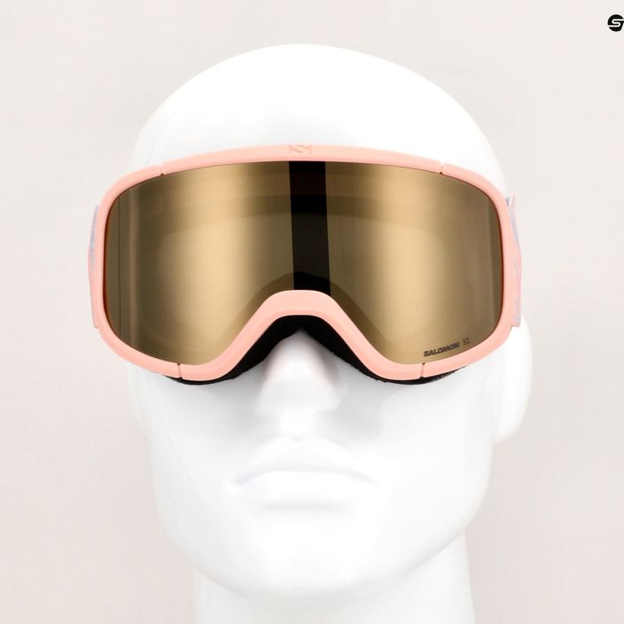 Dětské lyžařské brýle Salomon Lumi Flash tropical peach/flash gold 10