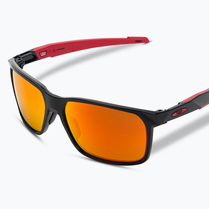 Oakley Portal X polished black/prizm ruby polarizační sluneční brýle 5