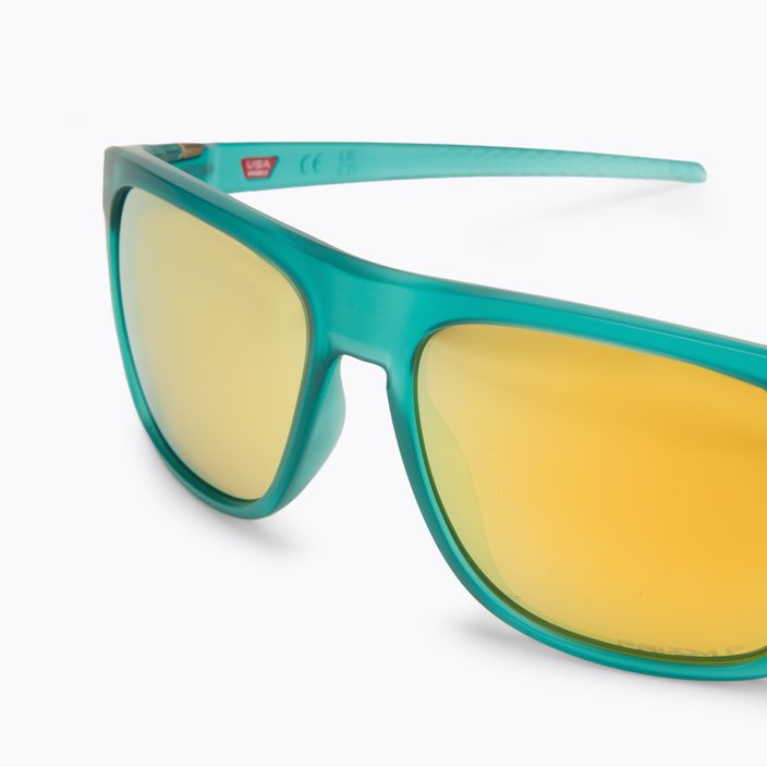 Pánské sluneční brýle Oakley Leffingwell modro-žluté 0OO9100 5