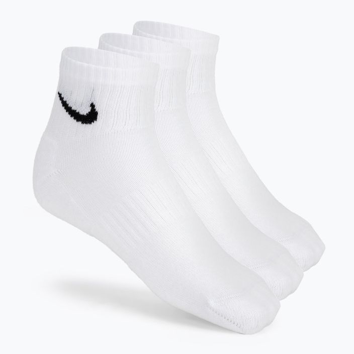 Nike Everyday Cushioned Kotníkové ponožky 3 páry bílé/černé