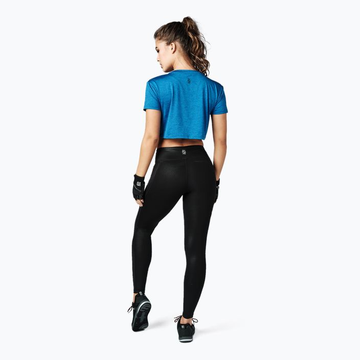 Dámské tréninkové tričko STRONG ID Crop Knit Tee modré Z1T02350 3