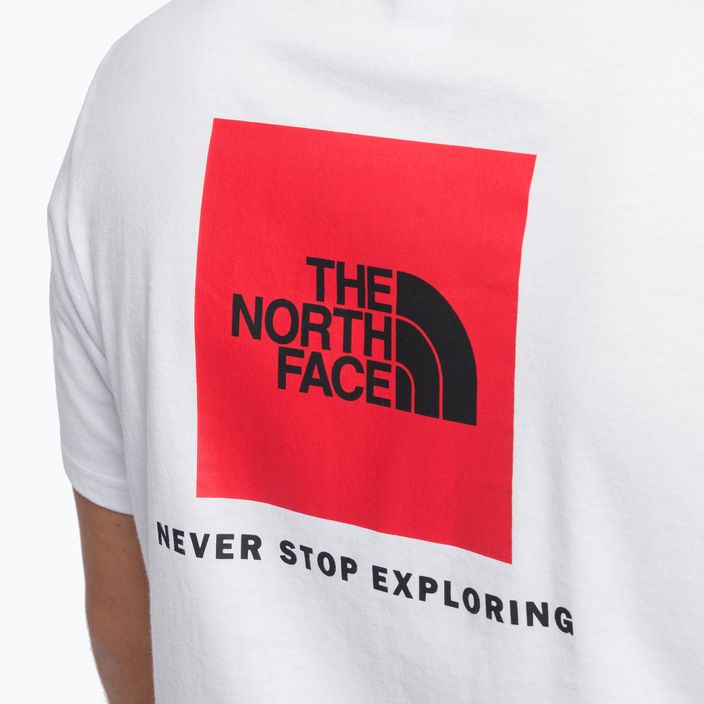 Pánské trekingové tričko The North Face Redbox bílé NF0A2TX2FN41 6