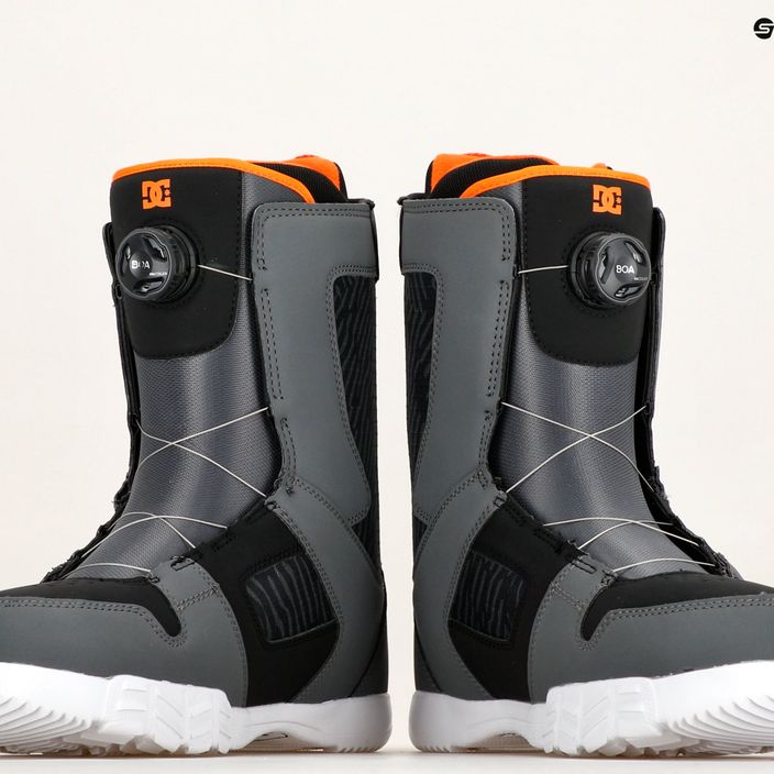 Pánské snowboardové boty DC Phase Boa grey/black/orange 9