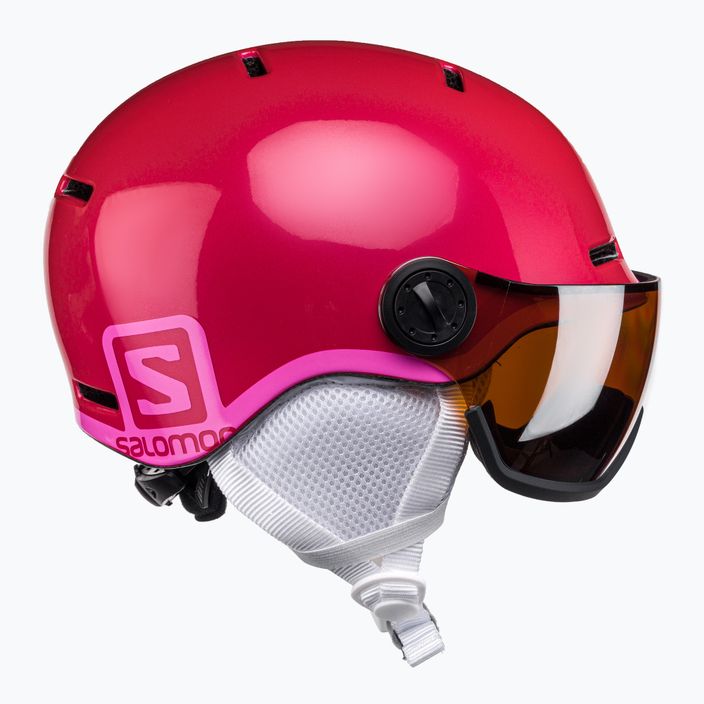 Salomon Grom Visor S2 dětská lyžařská helma růžová L39916200 4