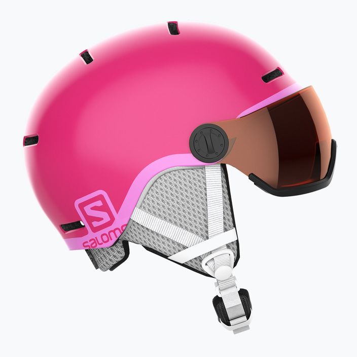 Salomon Grom Visor S2 dětská lyžařská helma růžová L39916200 8