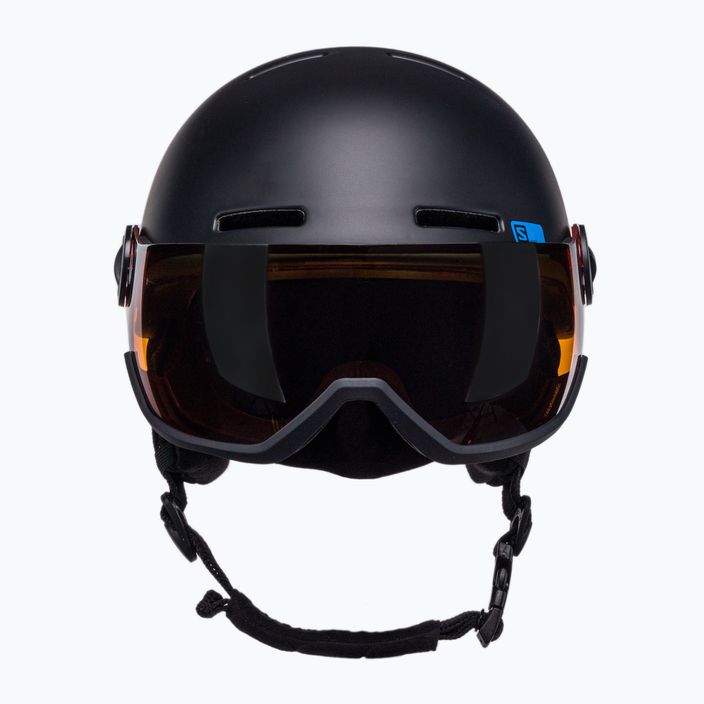 Salomon Grom Visor S2 dětská lyžařská helma černá L39916300 2