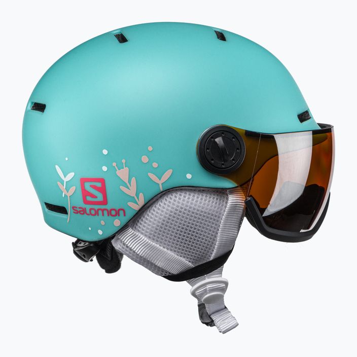 Dětská lyžařská helma Salomon Grom Visor S2 modrá L40837000 4