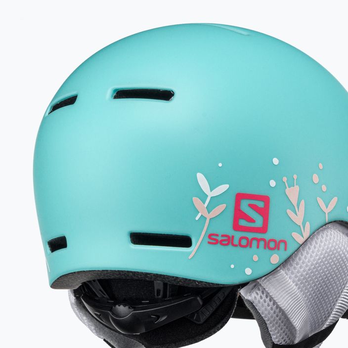 Dětská lyžařská helma Salomon Grom Visor S2 modrá L40837000 7